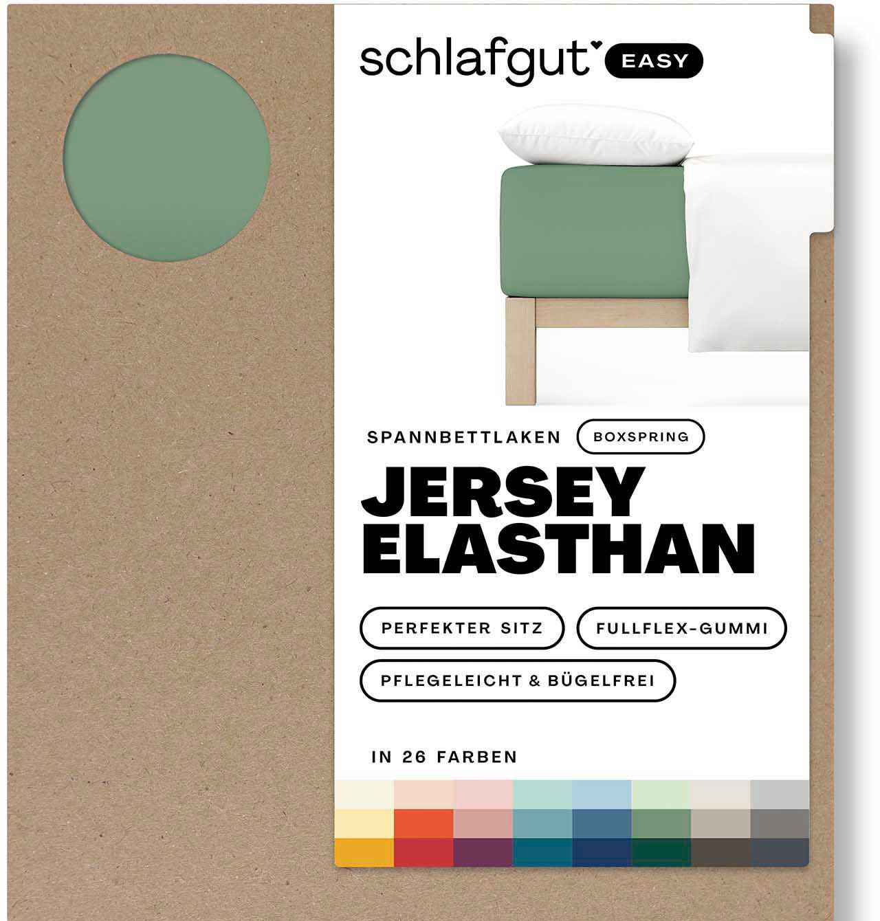 Schlafgut Spannbettlaken "EASY Jersey Elasthan Boxspring" von Schlafgut