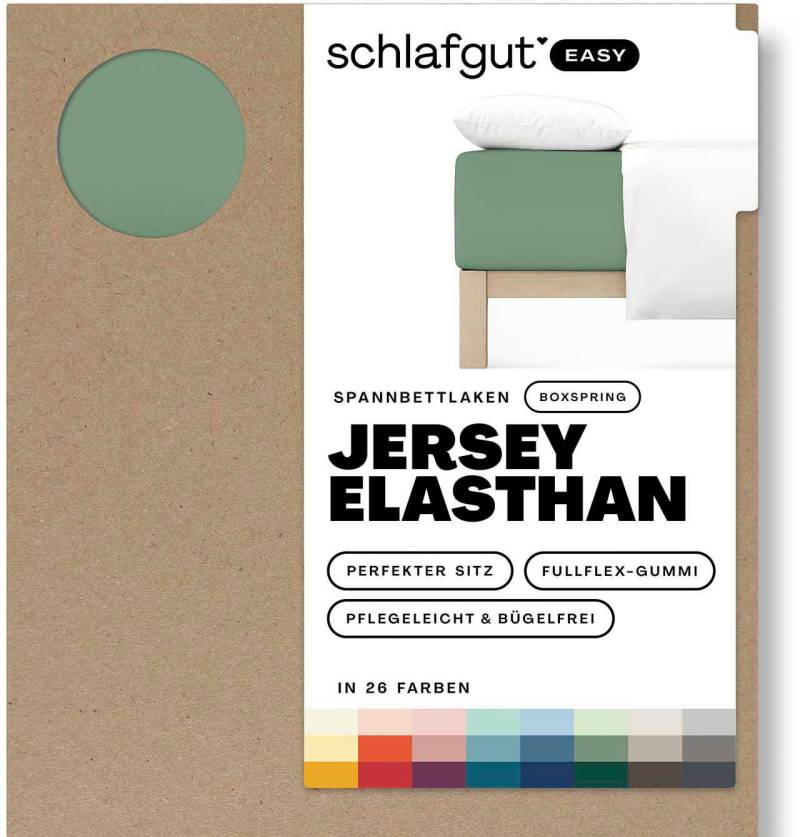 Schlafgut Spannbettlaken "EASY Jersey Elasthan Boxspring", MADE IN GREEN by OEKO-TEX von Schlafgut