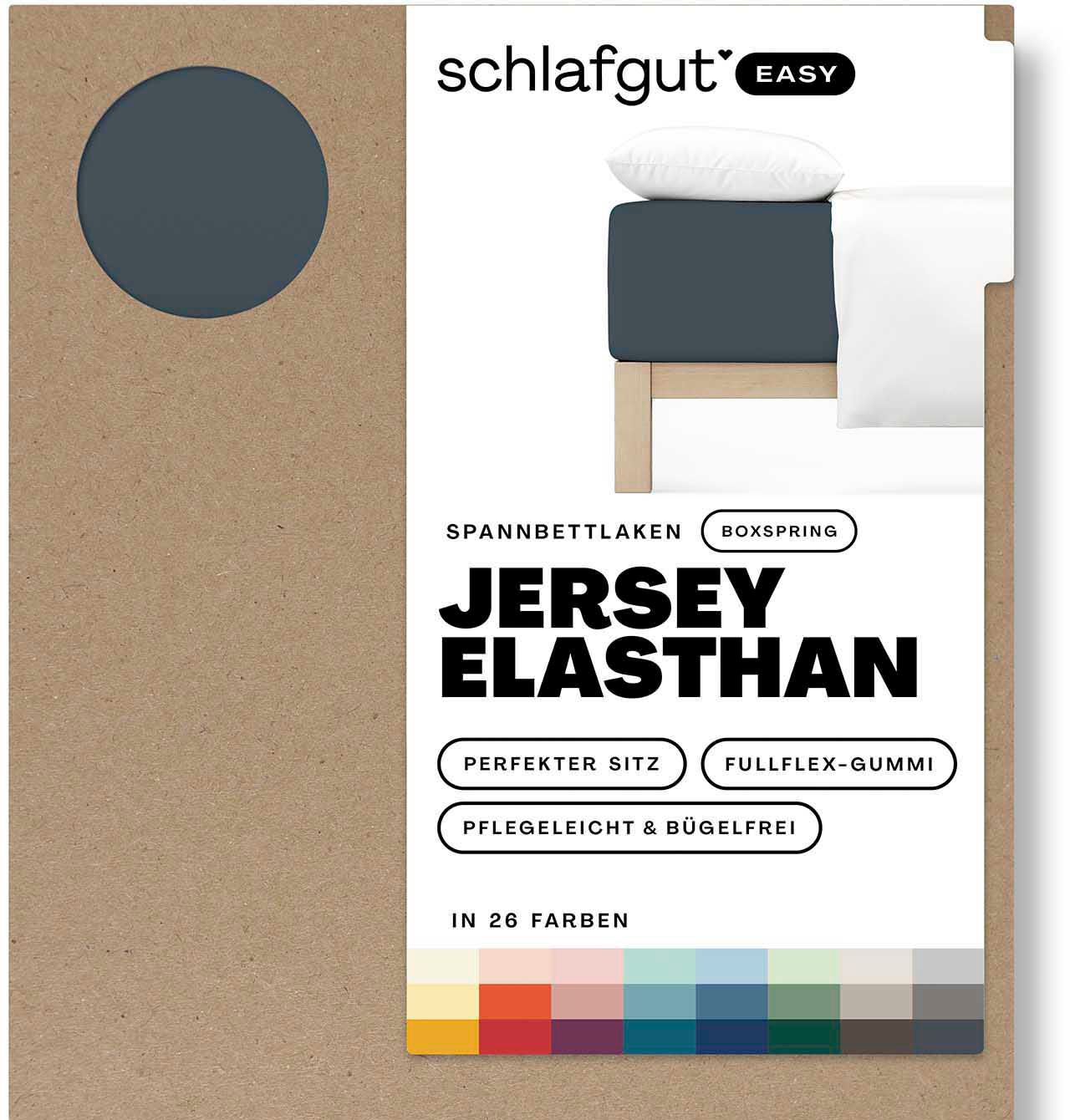 Schlafgut Spannbettlaken "EASY Jersey Elasthan Boxspring" von Schlafgut