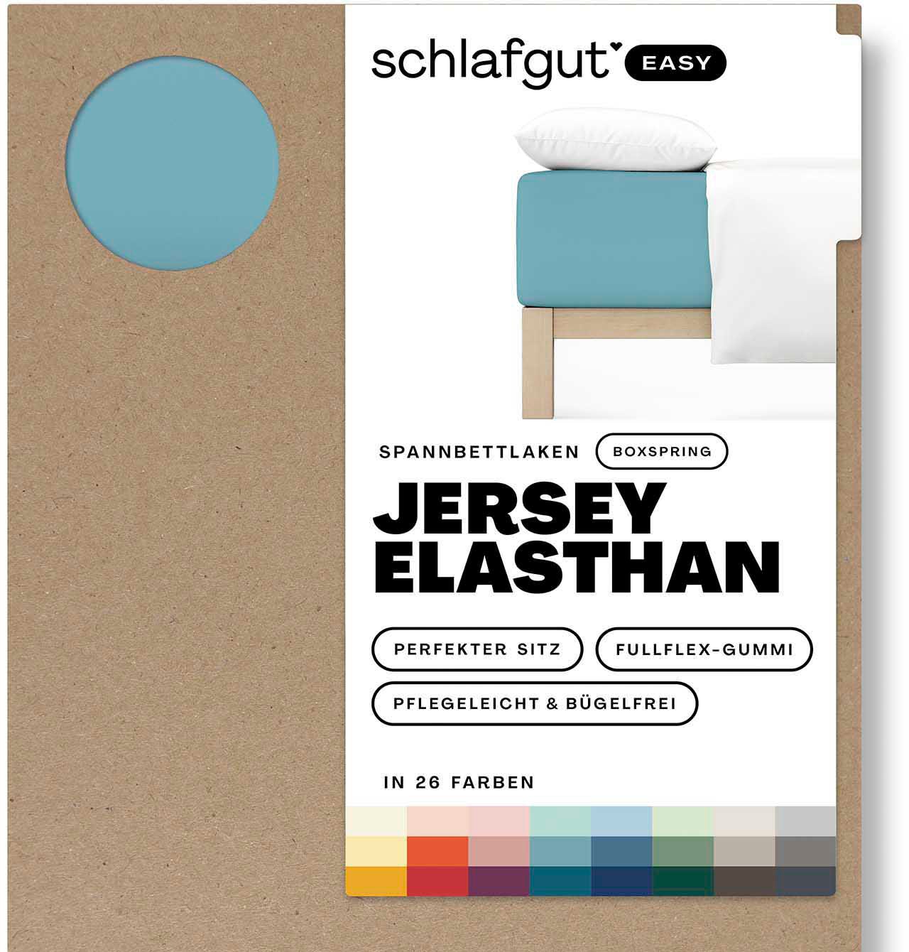 Schlafgut Spannbettlaken "EASY Jersey Elasthan Boxspring" von Schlafgut