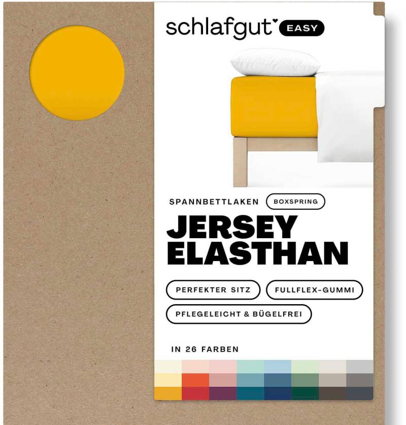 Schlafgut Spannbettlaken "EASY Jersey Elasthan Boxspring" MADE IN GREEN by OEKO-TEX von Schlafgut