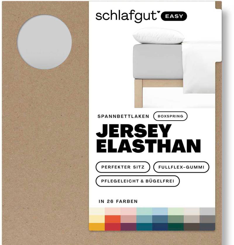 Schlafgut Spannbettlaken "EASY Jersey Elasthan Boxspring" MADE IN GREEN by OEKO-TEX von Schlafgut