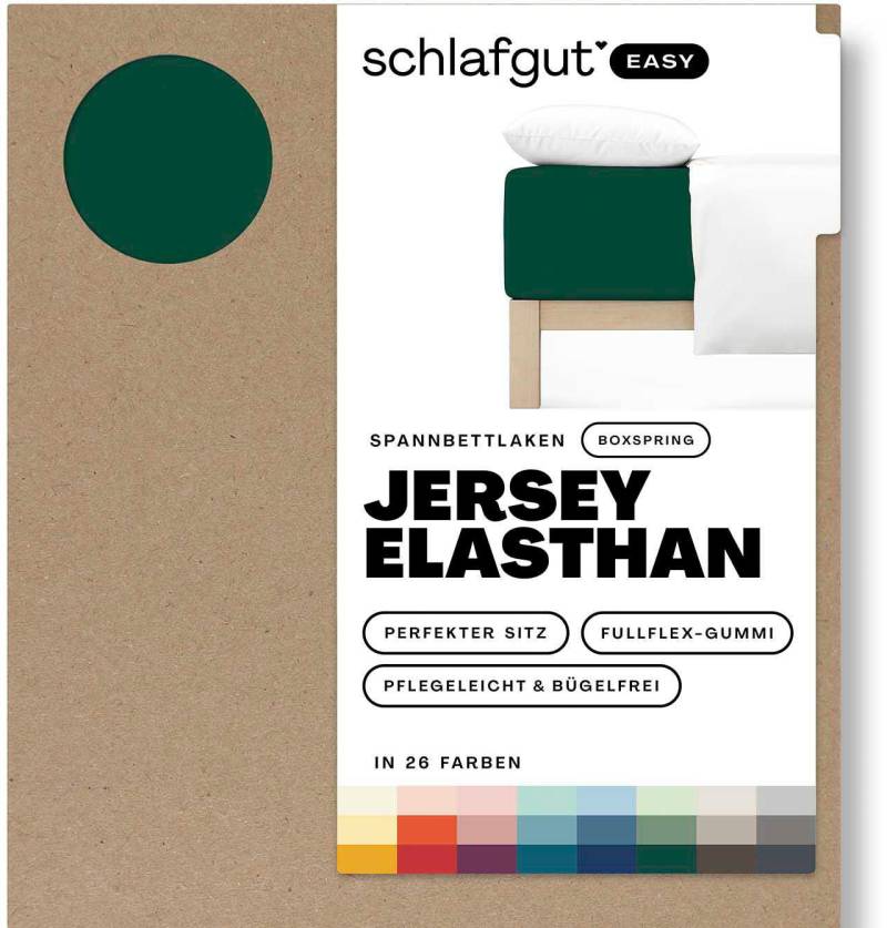 Schlafgut Spannbettlaken "EASY Jersey Elasthan Boxspring" MADE IN GREEN by OEKO-TEX von Schlafgut