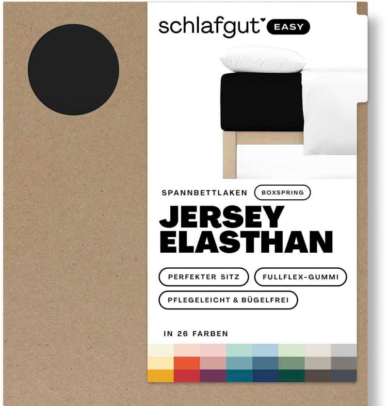 Schlafgut Spannbettlaken "EASY Jersey Elasthan Boxspring" MADE IN GREEN by OEKO-TEX von Schlafgut