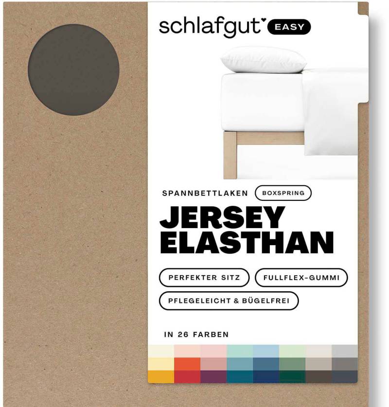 Schlafgut Spannbettlaken "EASY Jersey Elasthan Boxspring" MADE IN GREEN by OEKO-TEX von Schlafgut