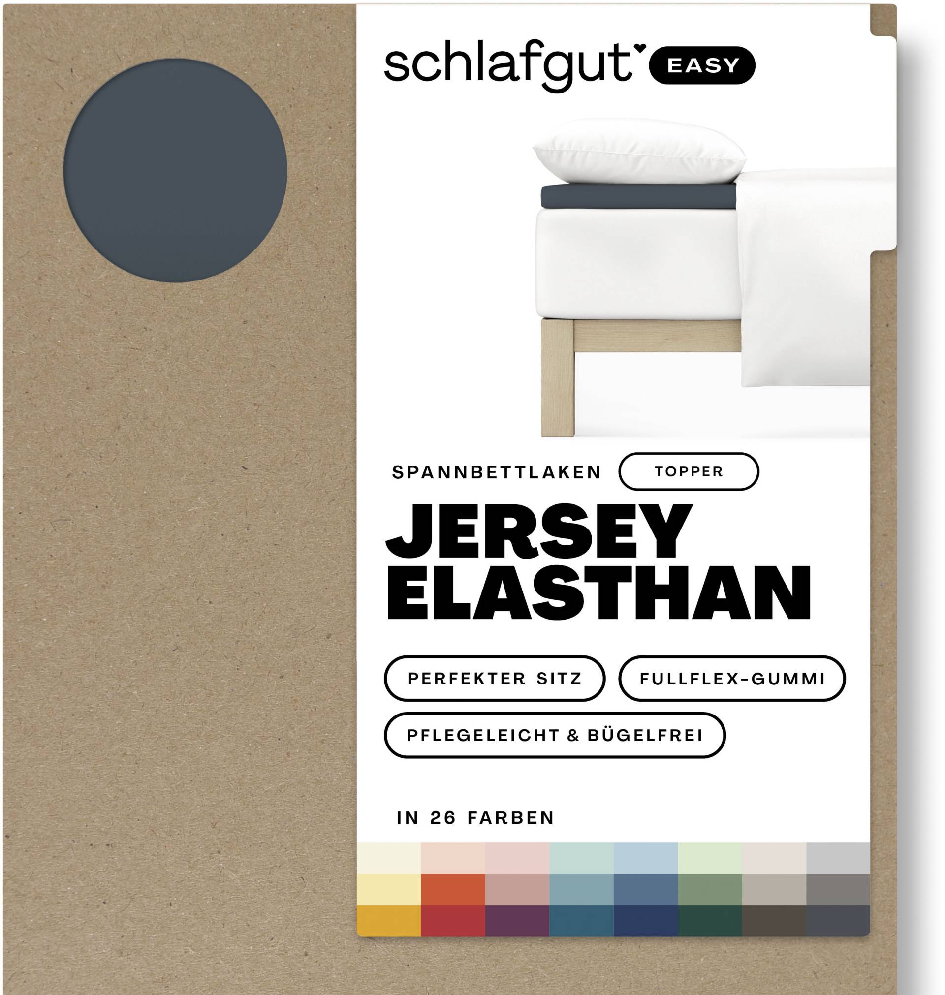 Schlafgut Spannbettlaken "EASY Jersey Elasthan Topper" von Schlafgut