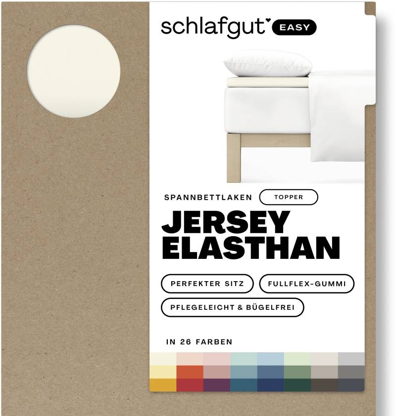 Schlafgut Spannbettlaken "EASY Jersey Elasthan Topper" von Schlafgut