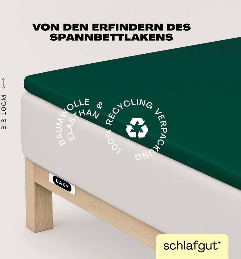 Schlafgut Spannbettlaken "EASY Jersey Elasthan Topper" MADE IN GREEN by OEKO-TEX von Schlafgut
