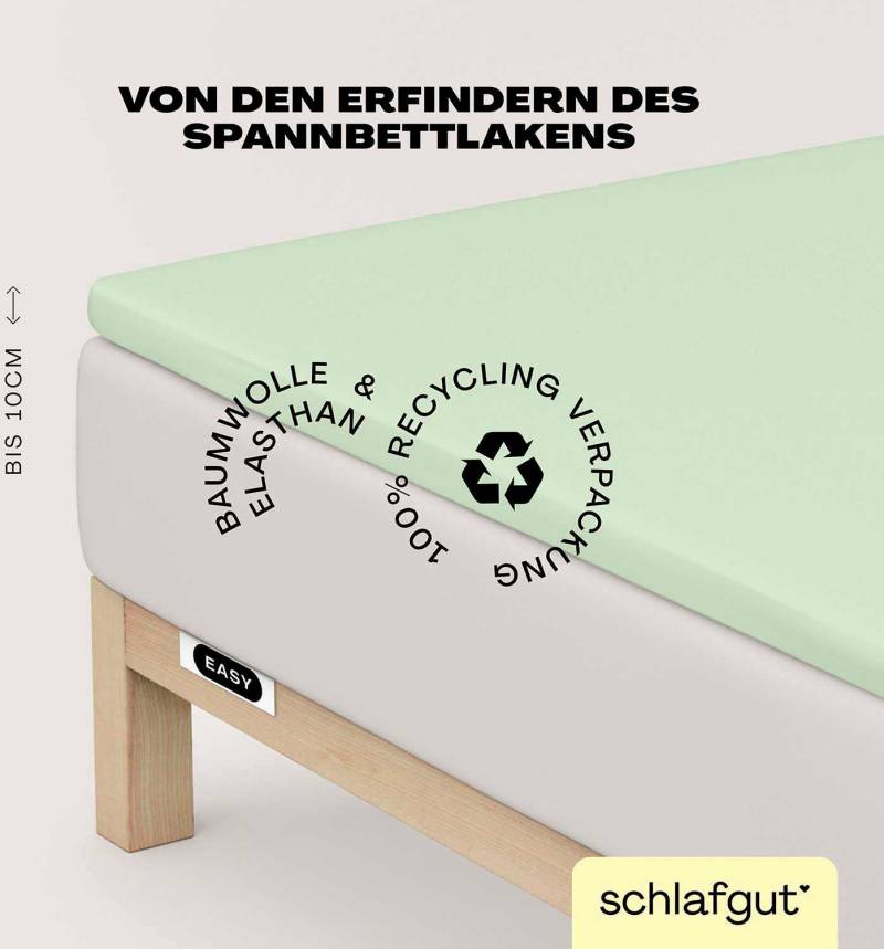 Schlafgut Spannbettlaken "EASY Jersey Elasthan Topper" MADE IN GREEN by OEKO-TEX von Schlafgut