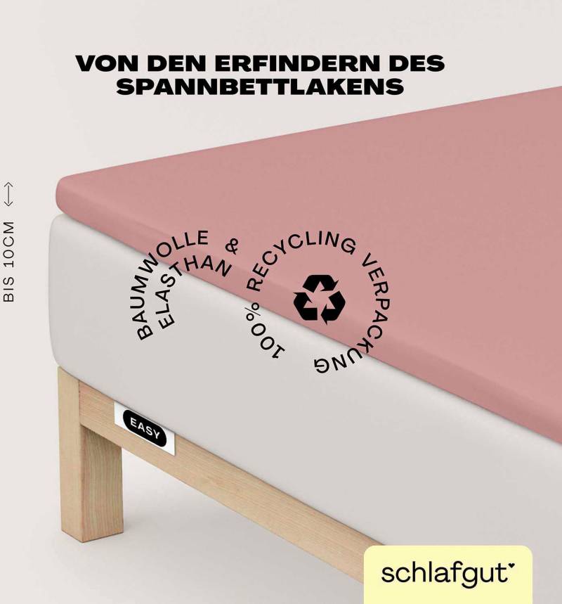 Schlafgut Spannbettlaken "EASY Jersey Elasthan Topper" MADE IN GREEN by OEKO-TEX von Schlafgut
