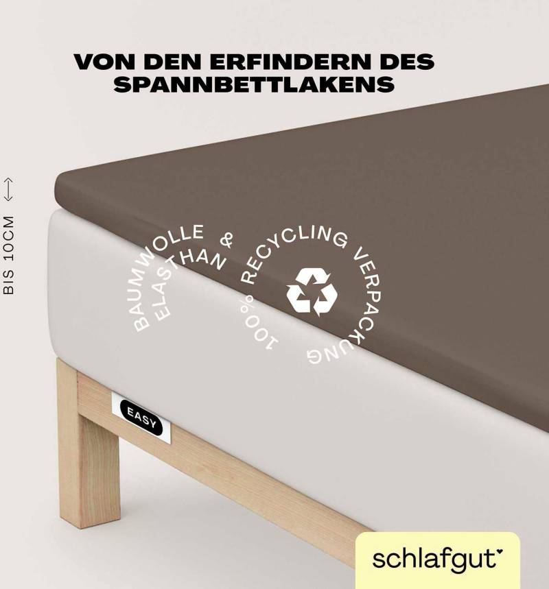 Schlafgut Spannbettlaken "EASY Jersey Elasthan Topper" MADE IN GREEN by OEKO-TEX von Schlafgut