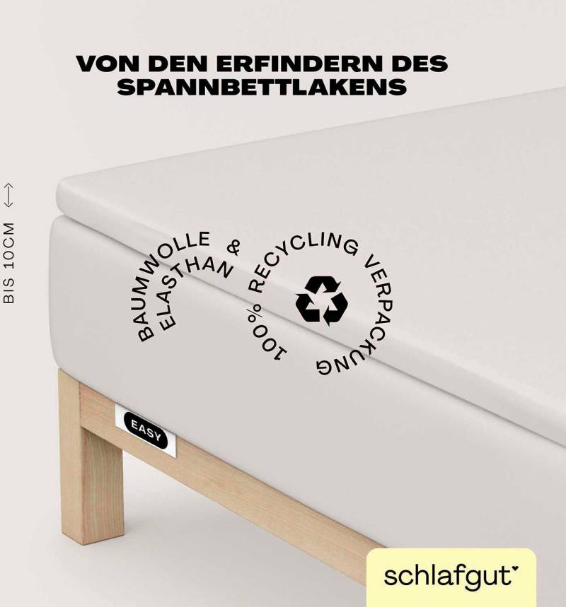 Schlafgut Spannbettlaken "EASY Jersey Elasthan Topper" MADE IN GREEN by OEKO-TEX von Schlafgut
