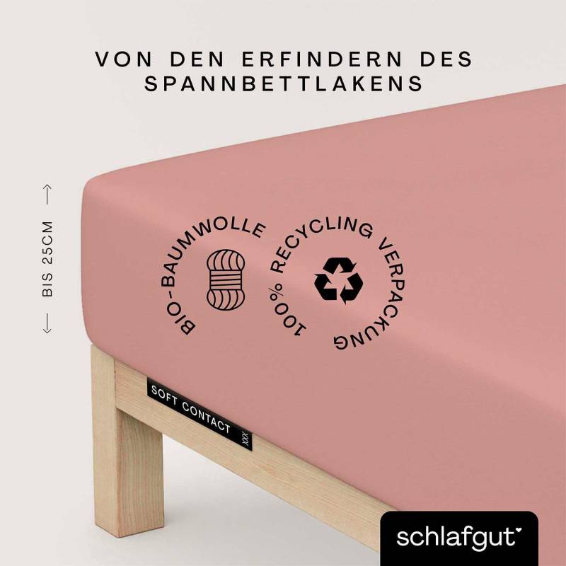 Schlafgut Spannbettlaken "Soft Contact" 100% Bio Baumwolle von Schlafgut