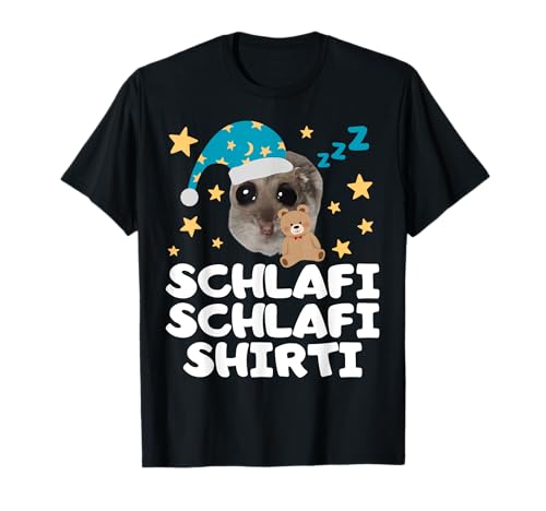 Hamsti Schlafi T-Shirt von Schlafi Schlafi Trauriger Hamster