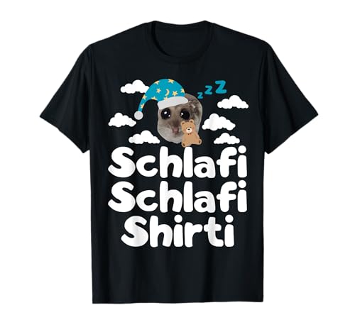 Hamsti Schlafi T-Shirt von Schlafi Schlafi Trauriger Hamster