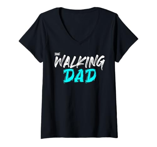 Damen Zombie Papa Modus Lustiger Vater Humor Müde T-Shirt mit V-Ausschnitt von Schlaflose Väter Und Papa Alltagshelden