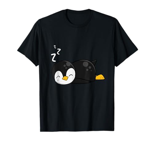 Schlafender Pinguin Schlafshirt Damen Herren Kinder T-Shirt von Schlafshirt Motive mit Pinguin