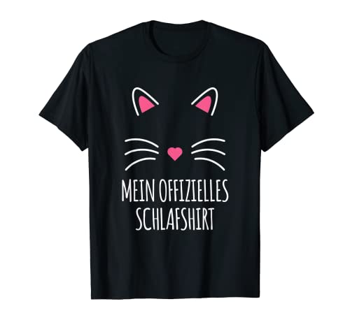 Damen Schlafshirt Katze Katzenmotiv Katzenliebhaber T-Shirt von Schlafshirts And Shorts Kurzarm Frauen Kinder