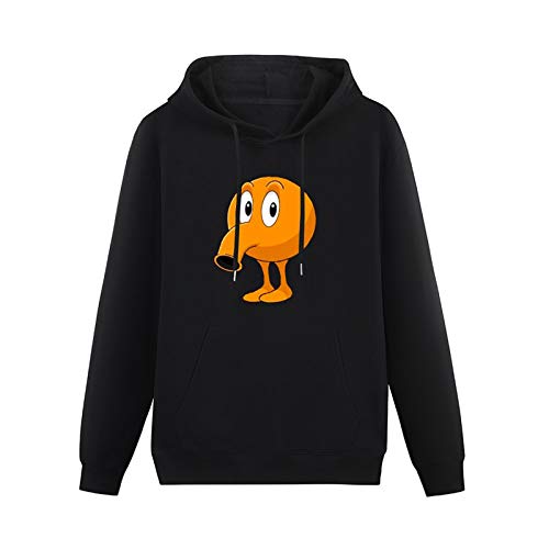 Pixels Qbert Speech Bubble Mens Hoodies Unisex Pullover Hoody Black Sweatershirt M von Schlag