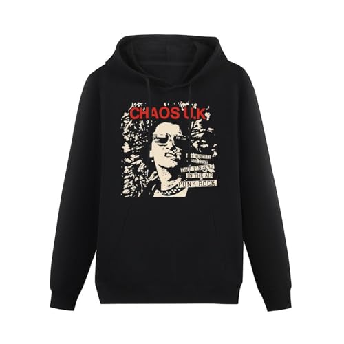 Schlag Chaos Uk Discharge Exploited Amebix Mens Hoodies Unisex Pullover Hoody Black Sweatershirt L von Schlag