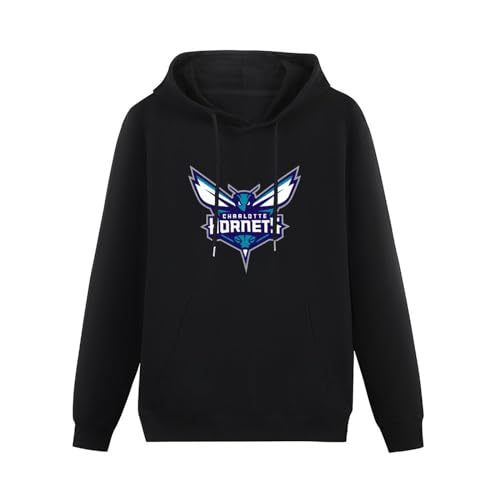 Schlag Charlotte Hornets Mens Hoodies Unisex Pullover Hoody Black Sweatershirt L von Schlag