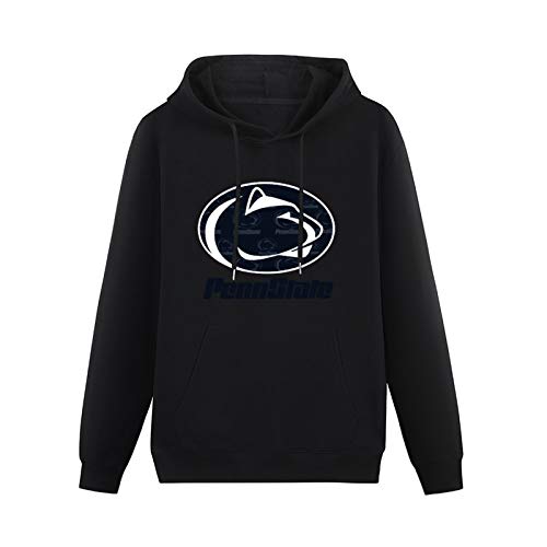 Schlag Penn State Mens Hoodies Unisex Pullover Hoody Black Sweatershirt XL von Schlag