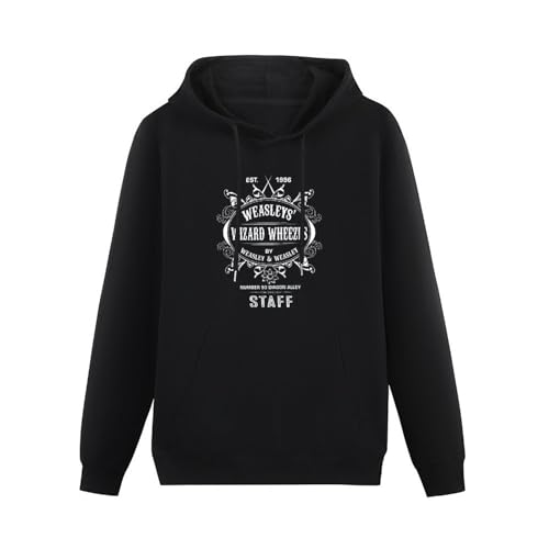 Schlag Weasleys Wizard Wheezes Mens Hoodies Unisex Pullover Hoody Black Sweatershirt L von Schlag