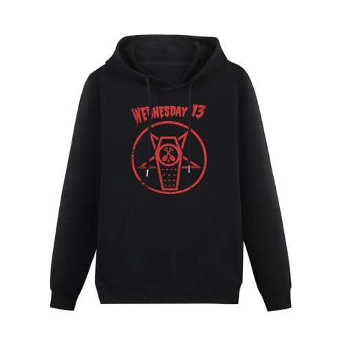 Schlag Wednesday 13 Murderdolls Punk Music Tour Mens Hoodies Unisex Pullover Hoody Black Sweatershirt S von Schlag