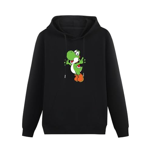 Schlag Yoshi Black Mens Hoodies Unisex Pullover Hoody Black Sweatershirt L von Schlag