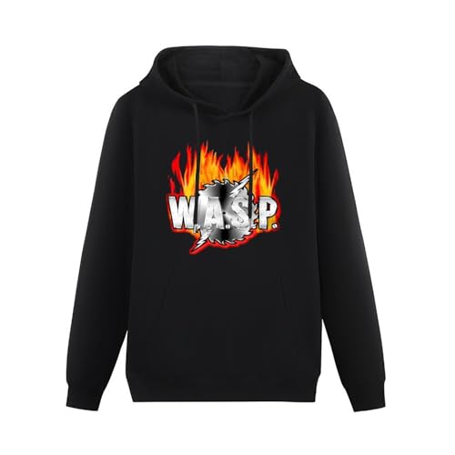 Wasp W.A.S.P. Sawblade Mens Hoodies Unisex Pullover Hoody Black Sweatershirt XL von Schlag