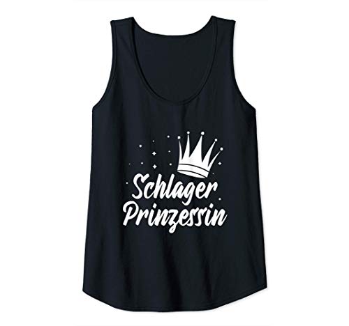 Damen Schlagerprinzessin | Schlager Prinzessin Schlagermusik Tank Top von Schlager Kollektion
