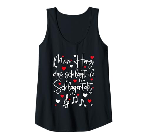 Damen Mein Herz, das schlägt im Schlagertakt Schlager Oberteil Fun Tank Top Damen Mein Herz, das schlägt im Schlagertakt Schlager Oberteil Fun Tank Top von Schlager Outfit Damen Schlagerparty Outfit Frauen