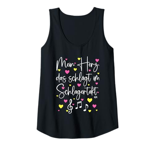 Damen Mein Herz, das schlägt im Schlagertakt - Schlager Oberteil Tank Top Damen Mein Herz, das schlägt im Schlagertakt - Schlager Oberteil Tank Top von Schlager Outfit Damen Schlagerparty Outfit Frauen