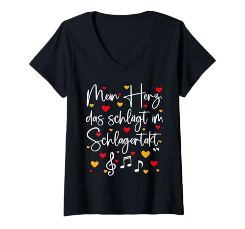 Damen Schlager Party Oberteil Damen - Schlagerparty Outfit Frauen T-Shirt mit V-Ausschnitt Damen Schlager Party Oberteil Damen - Schlagerparty Outfit Frauen T-Shirt mit V-Ausschnitt von Schlager Party Outfit Damen - Geschenke für Frauen