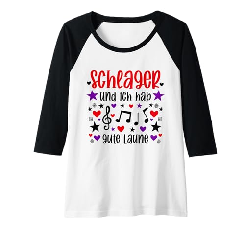 Damen Schlager Party Oberteil Damen - Schlagerparty Outfit Frauen Raglan Damen Schlager Party Oberteil Damen - Schlagerparty Outfit Frauen Raglan von Schlager Party Schlagerparty Schlagerfan Geschenk