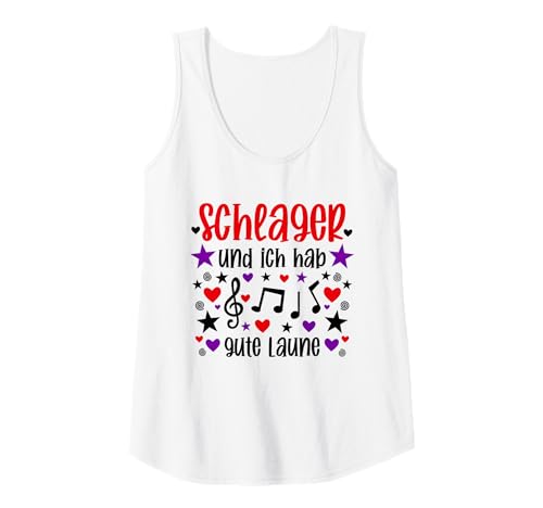 Damen Schlager Party Oberteil Damen - Schlagerparty Outfit Frauen Tank Top von Schlager Party Schlagerparty Schlagerfan Geschenk