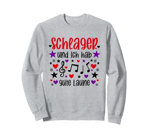 Schlager Party Oberteil Damen - Schlagerparty Outfit Frauen Sweatshirt von Schlager Party Schlagerparty Schlagerfan Geschenk