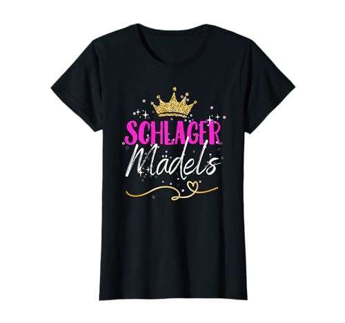 Damen Schlager Mädel Schlager Prinzessin 2024 Schlagerparty Outfit T-Shirt von Schlager Prinzessin Schlagerparty Outfit Damen