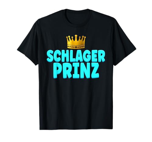 Schlagerparty Männer Schlager Prinz T-Shirt von Schlagerparty Outfit Kostüm Accessoires