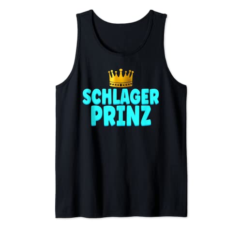 Herren Schlagerparty Männer Schlager Prinz Tank Top von Schlagerparty Outfit Kostüm Accessoires
