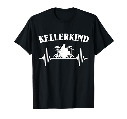 Schlagzeuger EKG Geschenk Musiker Männer Sprüche Drums Fun T-Shirt von Schlagzeug Drummer Kellerkind Spruch Drumsticks