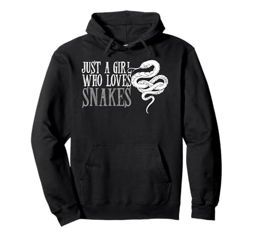 Nur EIN Mädchen Das Schlangen Liebt Cooles Reptilien Design Pullover Hoodie von Schlangen Liebhaberin Tierfreund Reptilien Stil