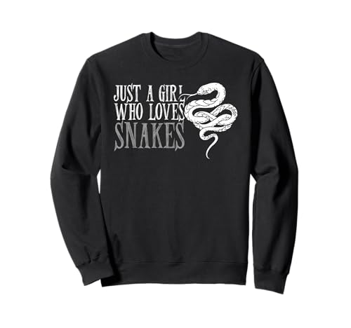 Nur EIN Mädchen Das Schlangen Liebt Cooles Reptilien Design Sweatshirt von Schlangen Liebhaberin Tierfreund Reptilien Stil