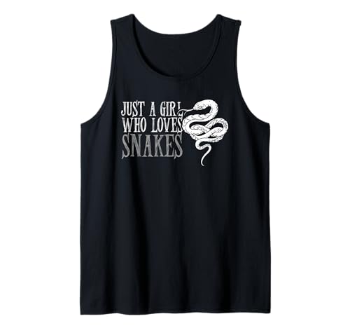Nur EIN Mädchen Das Schlangen Liebt Cooles Reptilien Design Tank Top von Schlangen Liebhaberin Tierfreund Reptilien Stil