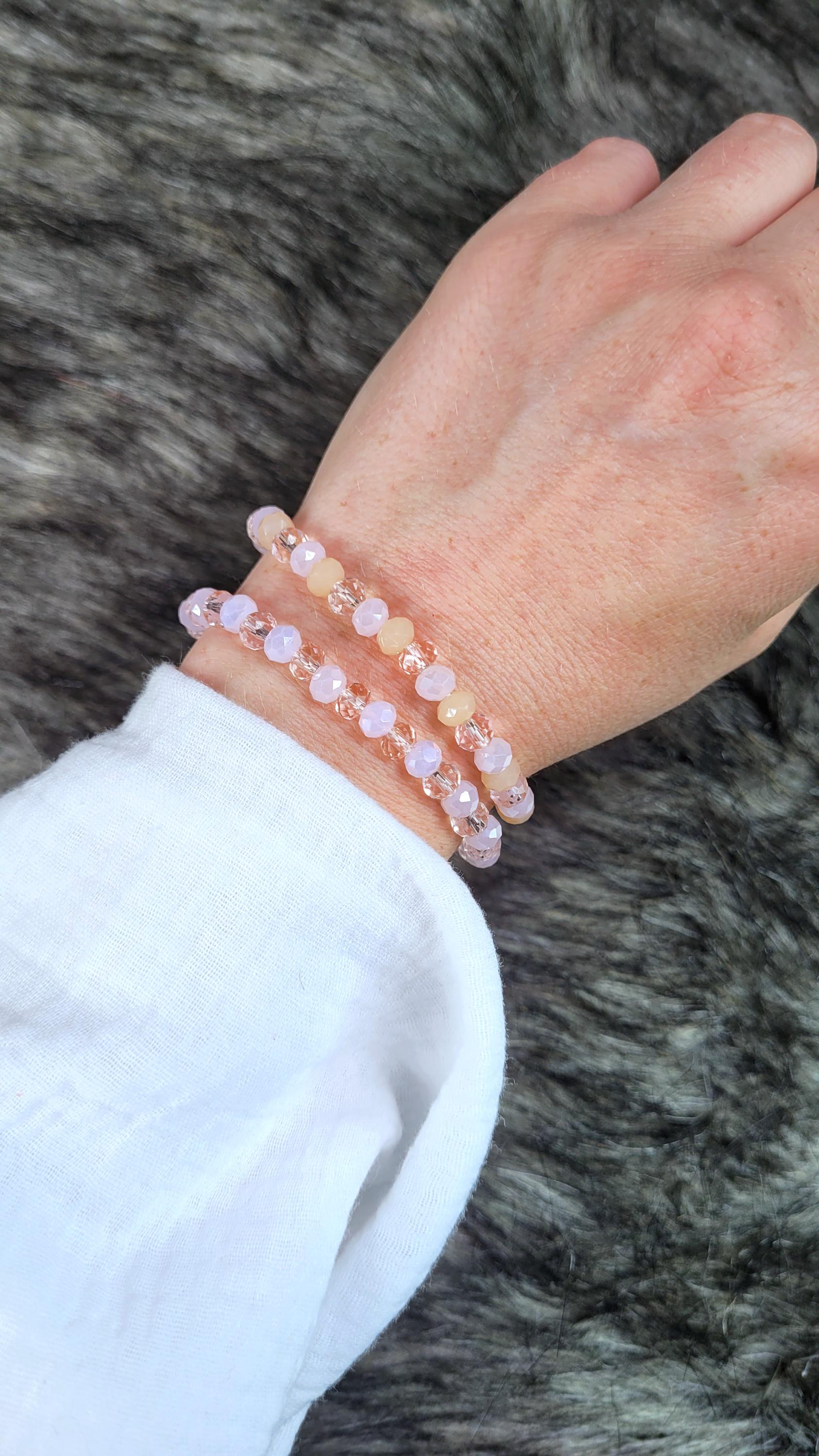 Elegantes Perlenarmband I Glasperlen Armband Glitzerarmband Schlicht Kristallarmband Elegantes Perlenarmband I Glasperlen Armband Glitzerarmband Schlicht Kristallarmband von Schleifenfux