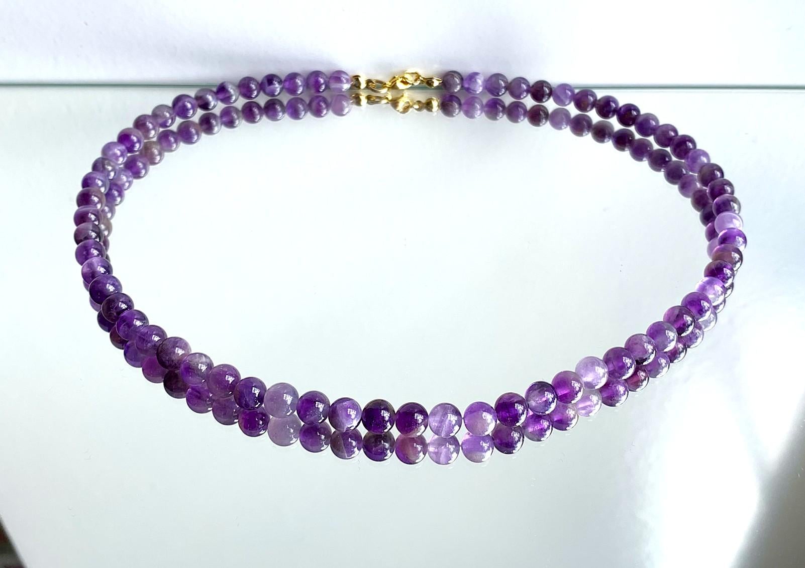 Amethyst Kette Aus Perlen 6mm Amethyst Kette Aus Perlen 6mm von SchlesierDesigns