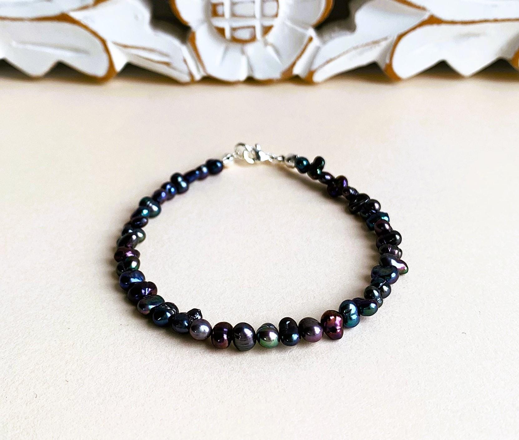 Armband Echte Zuchtperlen 3~4 X 4~6 2.5~4 Mm Mit Zauberhaftem Glanz | Gefärbt Armband Echte Zuchtperlen 3~4 X 4~6 2.5~4 Mm Mit Zauberhaftem Glanz | Gefärbt von SchlesierDesigns