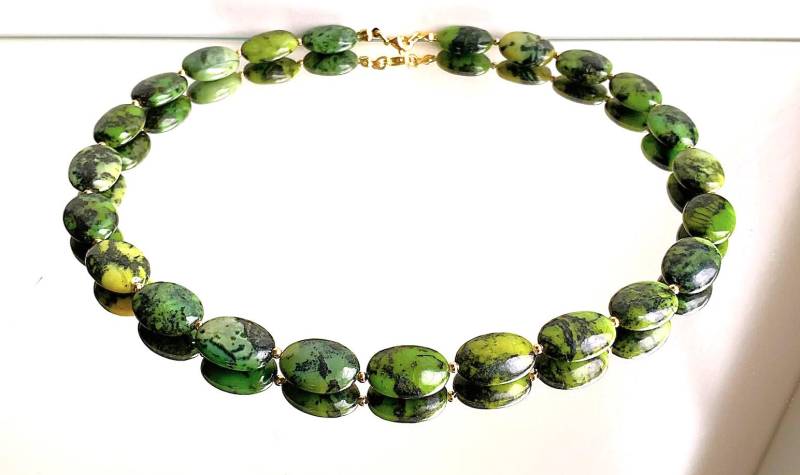 Variscite Flach Oval 18x13x6mm Mit Miniperlen - Variscite Flach Oval 18x13x6mm Mit Miniperlen - von SchlesierDesigns
