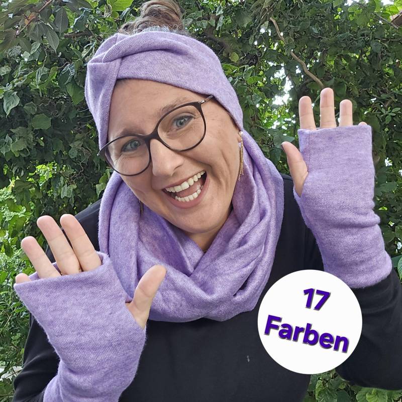 Armstulpen Damen | Kuschelkollektion Handmade Stulpen Aus Feinstrick Pulswärmer Strick Handstulpen Winter Geschenk von Schleyereule