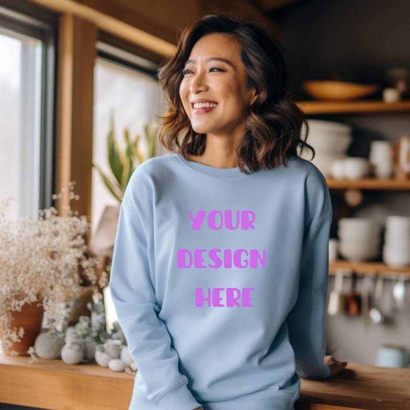Custom Sweater | Personalisiertes Sweatshirt Mit Deinem Design, Logo, Text Front & Back Print von SchlichtDesignStudio